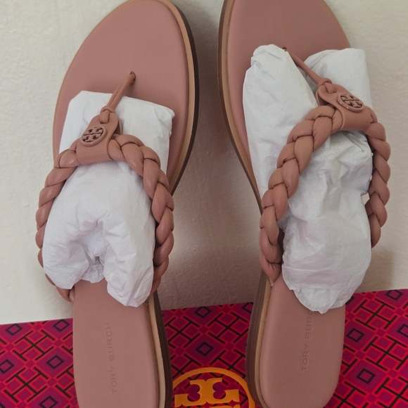 Tory Burch Shoes - Tory Burch Pink Braided Sandals